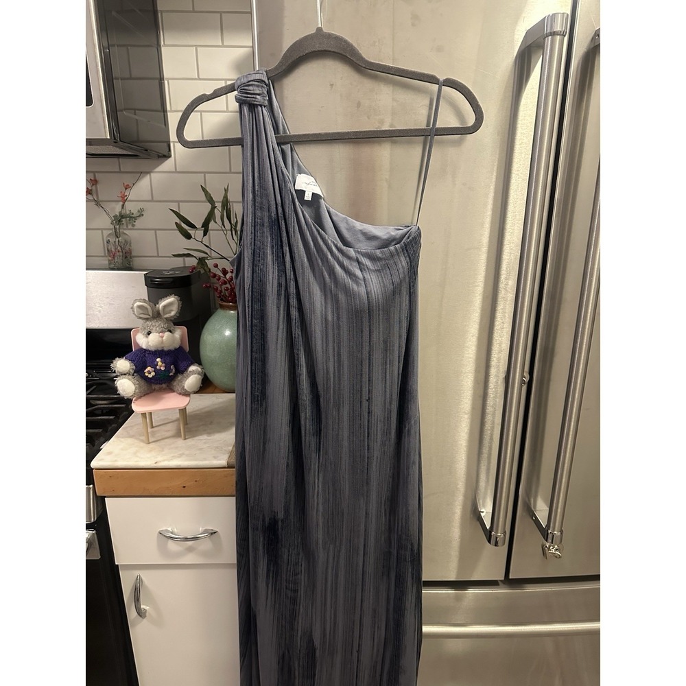 Soma Wknd SzL Maxi Toga Greek Influence Slate Blue Pockets No Wrinkle Travel Bra